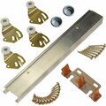 Johnson Hardware Johnson Aluminum 72 In. Bypass Door Hardware Set 2200722D